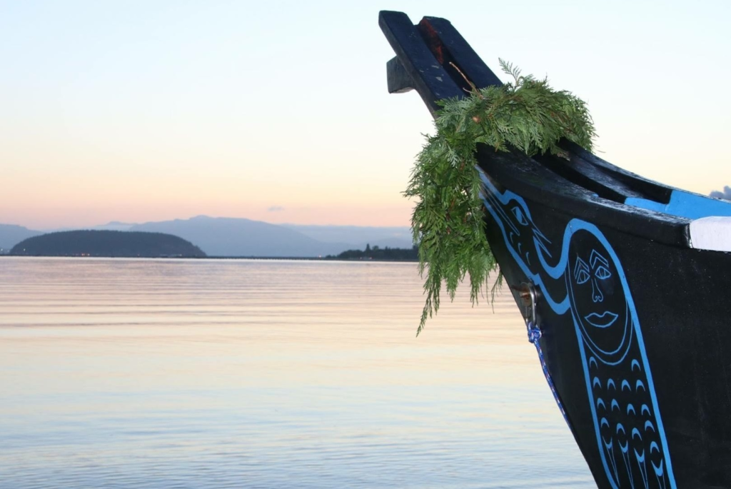 Blue Heron Canoe Family